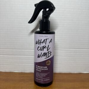 Curltrix 3X Moisture Refreshing Spray Cocoa Butter +Jojoba Oil 8oz./240ml. New